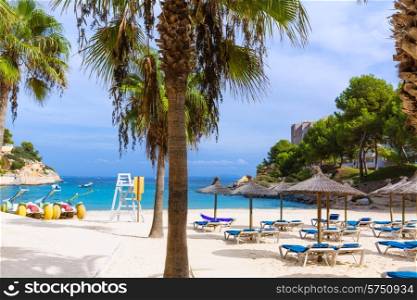 Mallorca Cala Vinyes Vinas beach in Calvia Mallorca at Balearic islands of spain