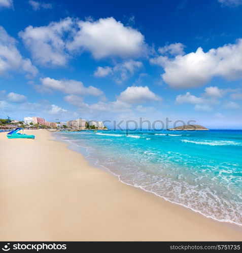 Mallorca Magaluf Magalluf beach in Calvia Mallorca at Balearic islands of Spain