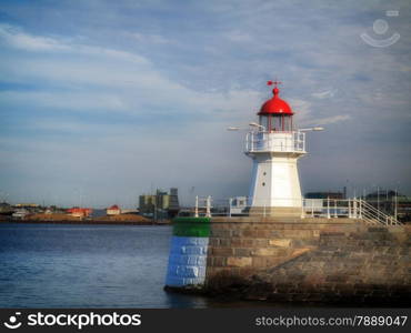 MALMO, SWEDEN - August 7: old lighthouse on August 7, 2013 in Malmo, Sweden.