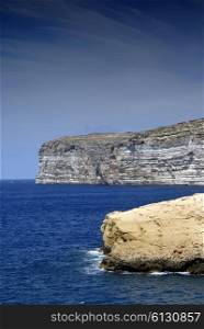 Malta island coastal view at Gozo island