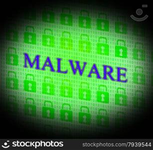 Malware Internet Showing World Wide Web And Website
