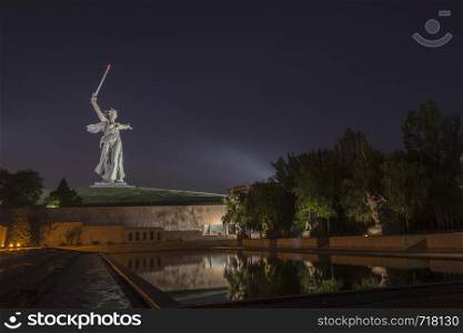 Mamayev Kurgan is a dominant height overlooking the city of Volgograd, formerly Stalingrad in Southern Russia. The name in Russian means - tumulus of Mamai. The formation is dominated by a memorial complex commemorating the Battle of Stalingrad. The Motherland calls