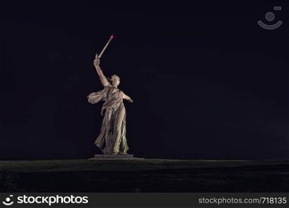 Mamayev Kurgan is a dominant height overlooking the city of Volgograd formerly Stalingrad in Southern Russia. The name in Russian means tumulus of Mamai The formation is dominated by a memorial complex commemorating the Battle of Stalingrad. The Motherland calls