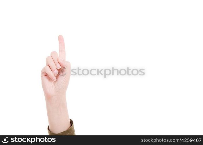 Man&acute;s Finger - Isolated over white background