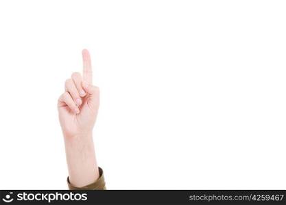 Man&acute;s Finger - Isolated over white background