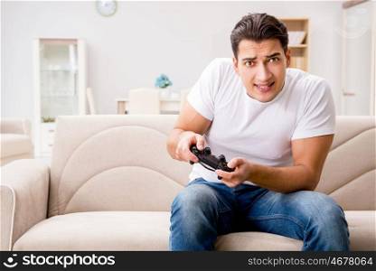 Man addicted to computer games