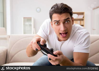 Man addicted to computer games