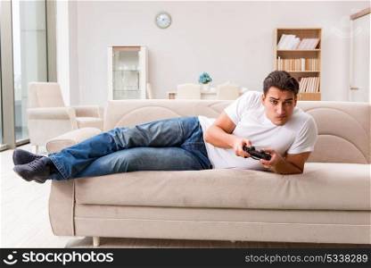 Man addicted to computer games
