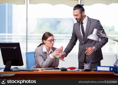 Man and woman in business concept