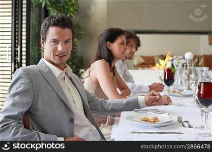Man at Dinner Party