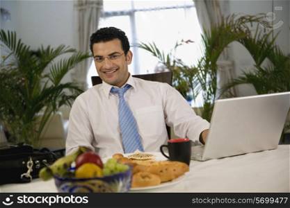 Man at the dining table