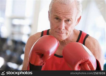 Man Boxing At Gym