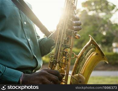 man celebrating international jazz day 1