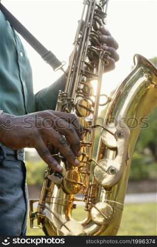 man celebrating international jazz day