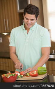 Man Chopping Vegetables