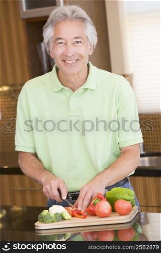 Man Chopping Vegetables