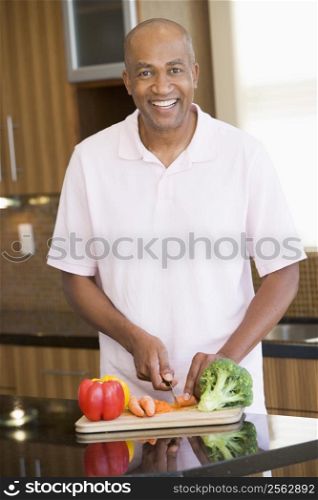 Man Chopping Vegetables