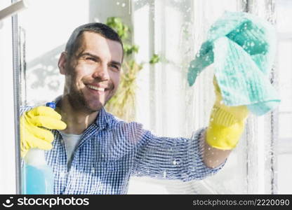 man cleaning his home_2