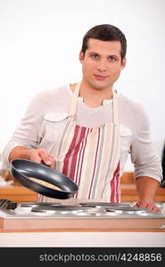 Man cooking