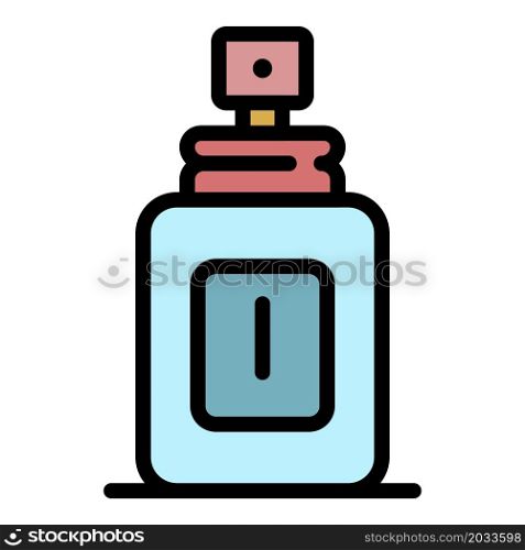 Man deodorant icon. Outline man deodorant vector icon color flat isolated. Man deodorant icon color outline vector