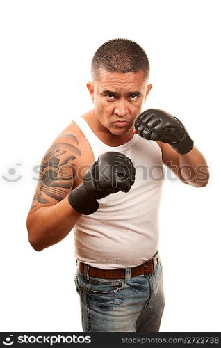 Man doing mixed martial arts