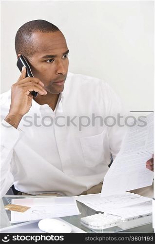 Man Doing Personal Finances