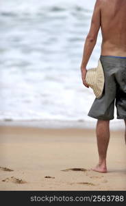 Man enjoying on the beach, Brazil