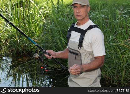 Man fishing