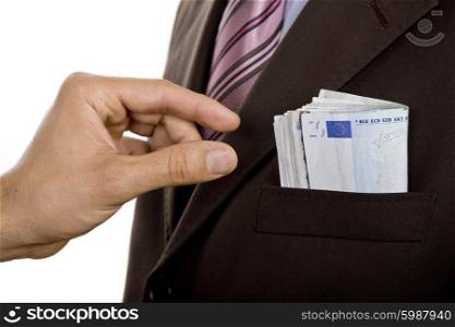 man hand taking money from a pocket