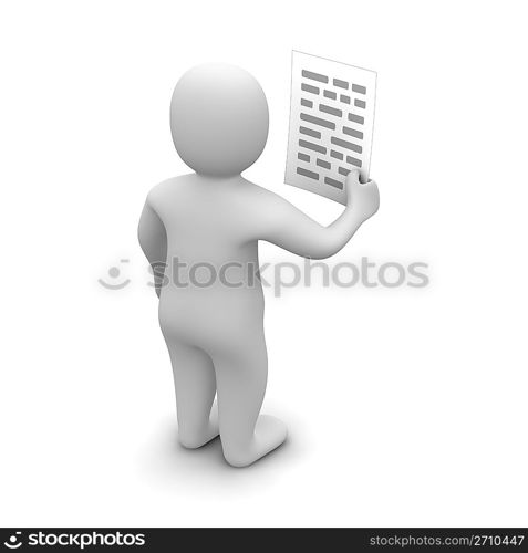 Man holding document