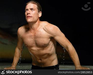 Man in a Swimming Pool
