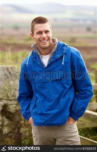 Man in countryside