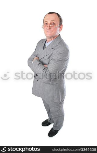 Man in grey suit posing