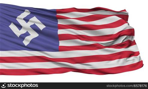 Man In High Castle Flag, Isolated On White Background. Man In High Castle Flag, Isolated On White