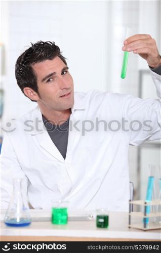 Man in lab