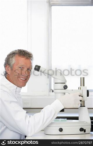 Man in Laboratory