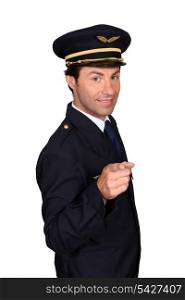 man in pilot costume