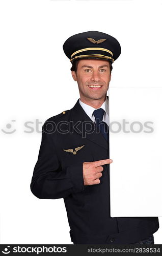 man in pilot uniform