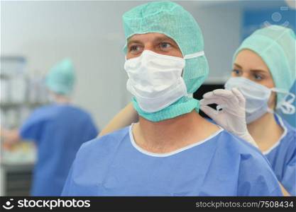 man in surgeon uniform a