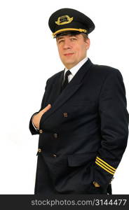 Man in uniforn of pilot