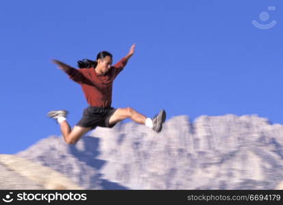 Man Jumping In the Air