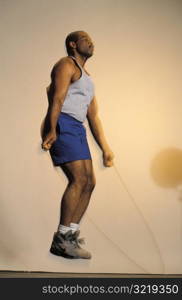 Man Jumping Rope