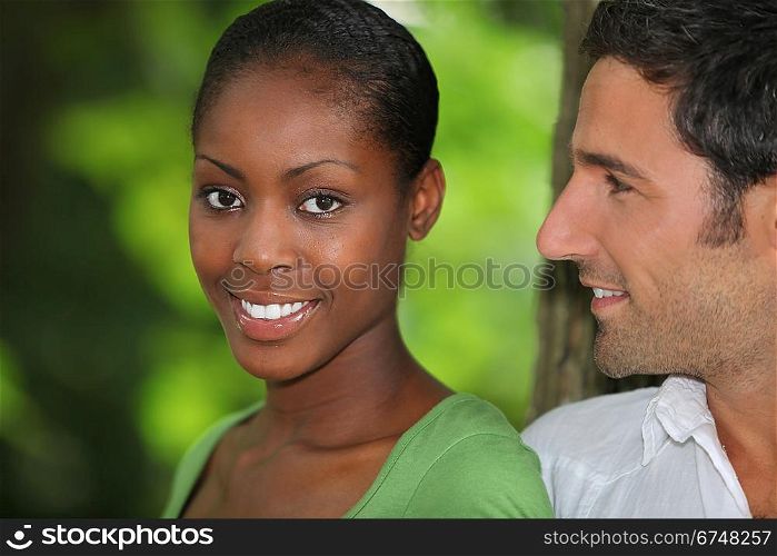 Man looking at his beautiful girlfriend
