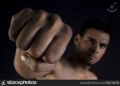 Man making a fist