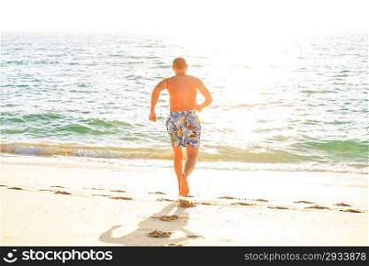 Man on beach