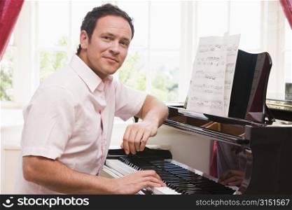 Man playing piano