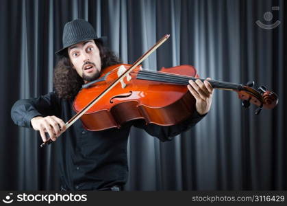 Man playing the cello