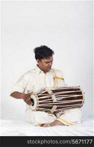 Man playing the tabla