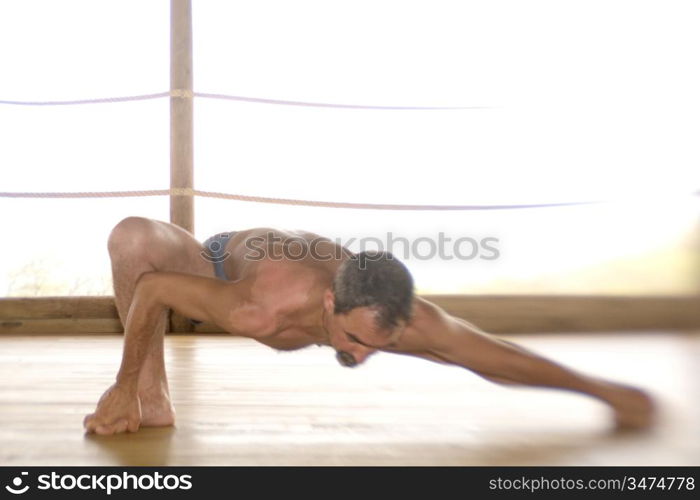 Man Practicing Yoga