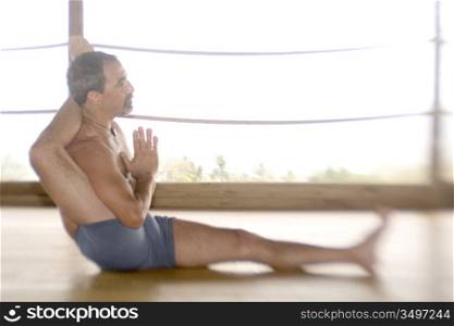 Man Practicing Yoga